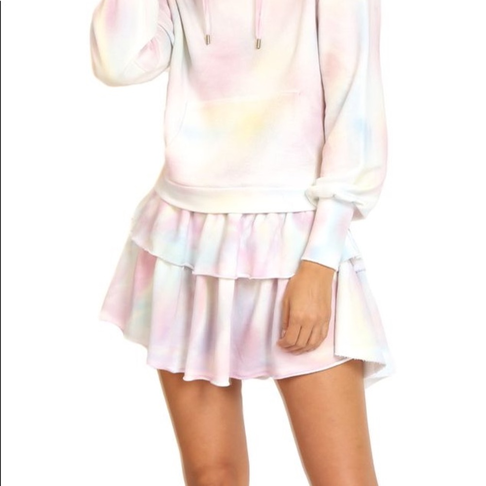 Loveshackfancy linette tie dye hooded sweatshirt